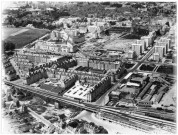 Vue aérienne du quartier Saint-Jean, de l'Orne et du quartier de la gare (photo n°169)