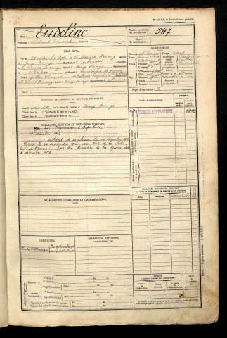 Eudeline, Constant Fernand