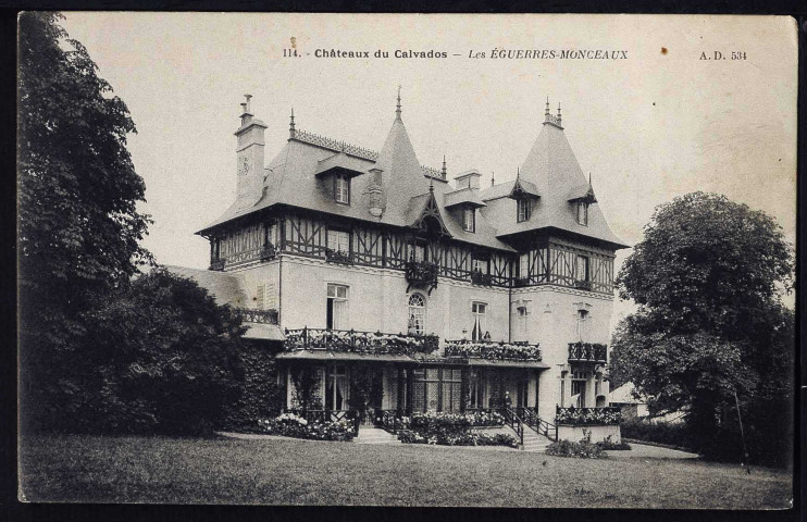 Monceaux-en-Bessin : Château et son parc (les éguerres-Monceaux) (n°1 à 5)