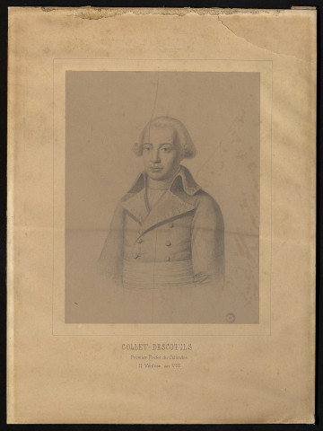 Collet-Descotils, premier préfet du Calvados, 11 ventôse an VIII