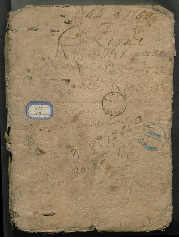 3 octobre 1744-27 septembre 1750