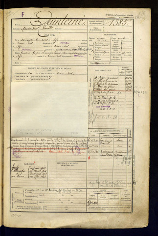 Quinterné, Maurice Ernest Fernand