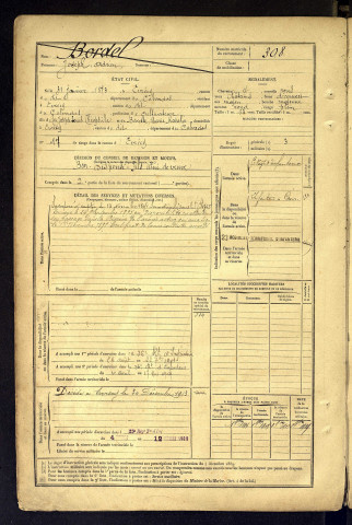 Bordel, Joseph Adrien