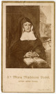 "Ste Marie Madeleine Postel, priez pour nous" (au verso : une prière).