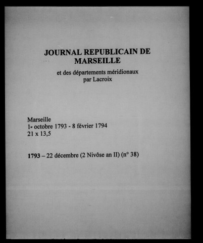 Journal républicain de Marseille et des départements méridionaux
