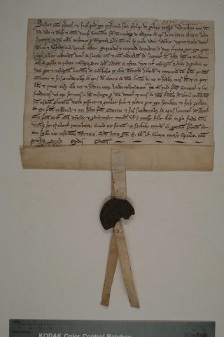 Meslenie, fille de Philippe de Pois, donne des rentes sur une maison dans la basse rue Saint-Gilles pour entretenir une lampe ardente sur l'autel Saint-Laurent