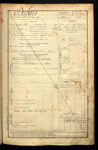 Dubais, Célestin Albert Ernest