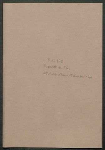 25 août 1700-15 décembre 1701