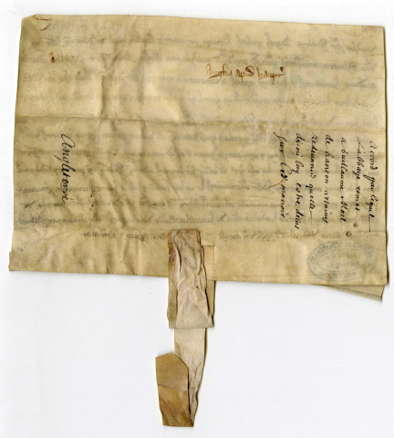 Guillaume Mael de Hampton établit un accord au sujet de diverses redevances que l'abbaye réclamait sur ses terres