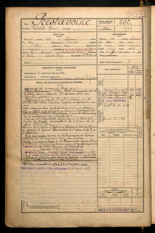 Prestavoine, Théophile Henri