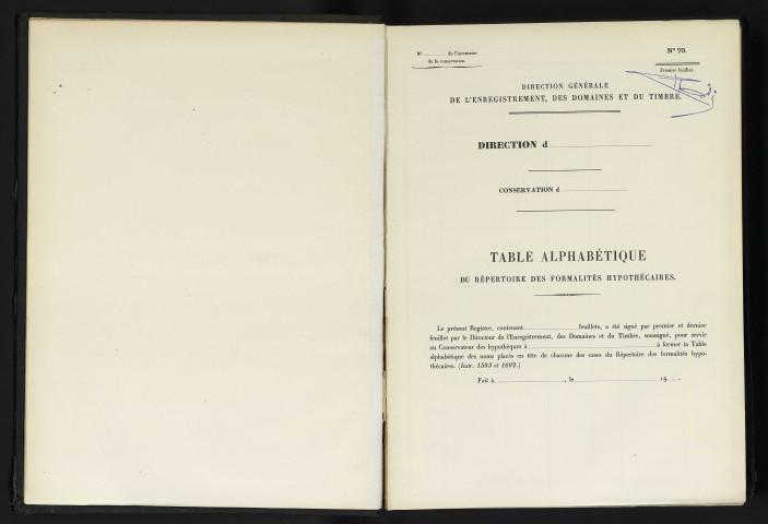 Registre n°68 : Lemarignier - Le Moulleur