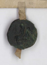 Figure 5 : Guillaume de Perteville, sceau équestre. 3 exemplaires dont 2 en très bon état