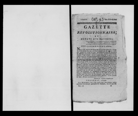Gazette révolutionnaire et débats des Jacobins