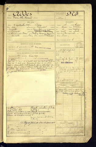 Addes, Pierre Elie Fernand