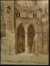Photographie du portail sud de la cathédrale Notre-Dame de Bayeux, par Ferdinand Tillard
