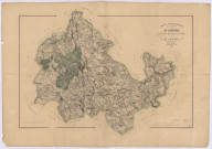 Carte topographique du canton de Saint-Sever par Simon, géomètre en chef du cadastre