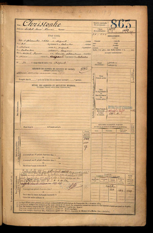 Christophe, Michel René Henri