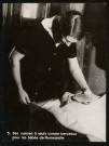 4 photographies du Ministère de l'information au sujet des sinistrés normands durant la Seconde guerre mondiale (notamment Entr'aide Française )
