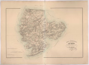 Carte topographique du canton de Vassy par Simon, géomètre en chef du cadastre