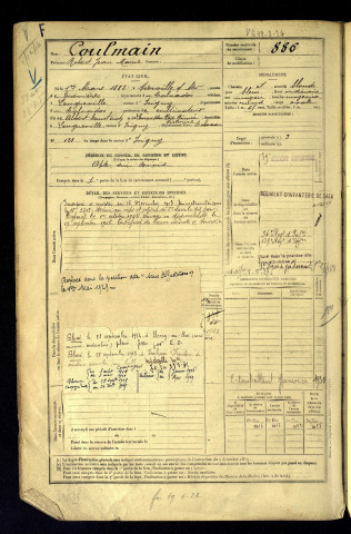 Coulmain, Robert Jean Marie