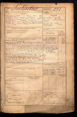 Lechartier, Fernand Pierre Marie