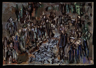 Les fosses communes (dessins n°179 à 182)