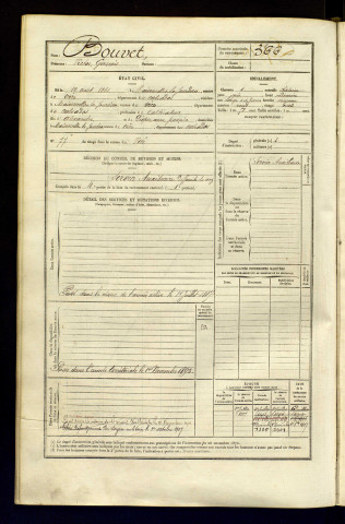 Bouvet, Victor Gervais