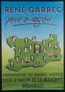 Affiche de campagne de René Garrec pour les élections régionales de 1992