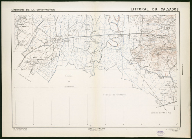 Plan topographique de (Brucourt, Varaville...)
