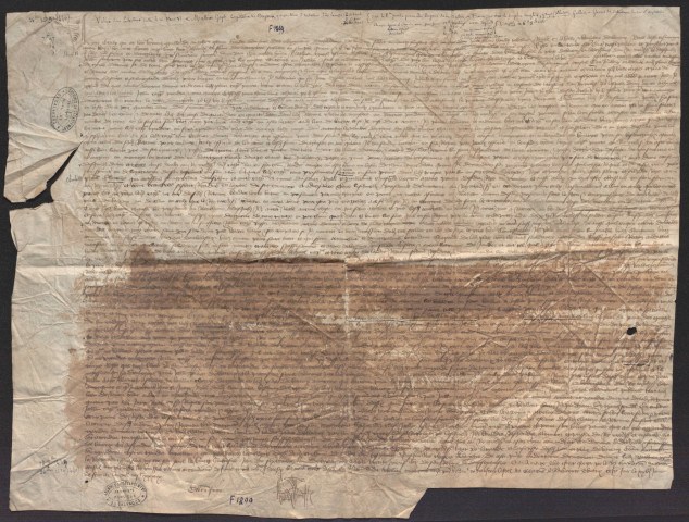 Endenture de Matthew Gogh, capitaine de Bayeux