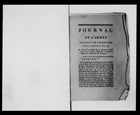 Journal de l'Armée des Côtes de Cherbourg