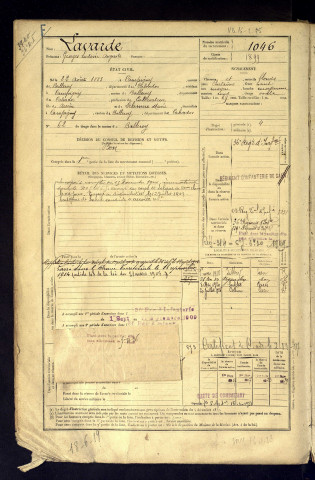 Lavarde, Georges Ludovic Auguste