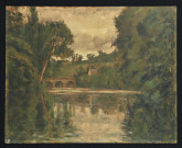 L'Orne à Clécy, le pont du Vey, par Maurice Tastemain