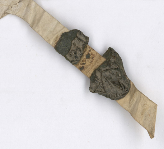 Acte de Philippe évêque de Séez, avec un fragment de sceau conservé