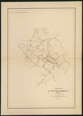 Plans topographiques Le Plessis-Grimoult