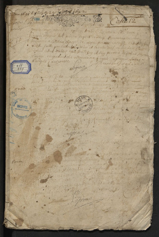 13 juillet 1691-29 juillet 1692