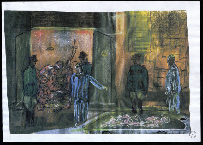 Les chambres à gaz (dessins n°139 à 143)