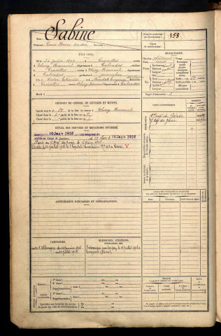 Sabine, Louis Henri André