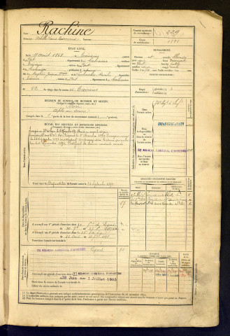 Rachine, Achille Louis Edmond