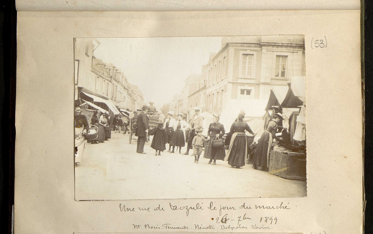 "Le jour du marché", le 26 septembre 1899 (photos n°51 à 54)