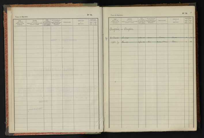 Registre n°4 : Augrain - Bainée