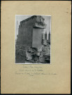 Dossier technique réalisé par l'entreprise Chouard sur la dépose d'édifices caennais en ruines après les bombardements de 1944