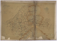 Le Bény-Bocage. Copie de la carte topographique du canton de Bény-Bocage