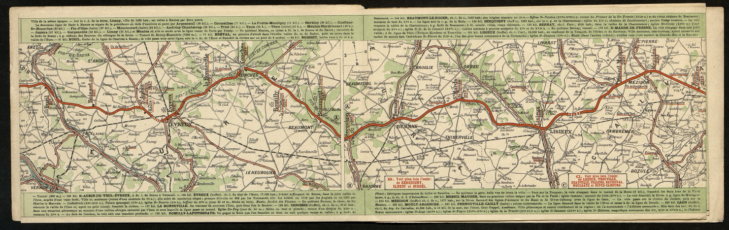 La France en chemins de fer, itinéraire de Paris à Caen, par André Silva