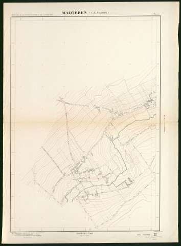 Plans topographiques de Maizières