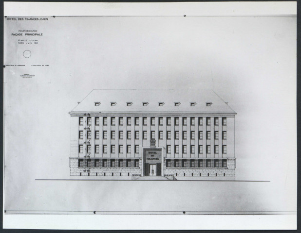 Hôtel des finances : construction