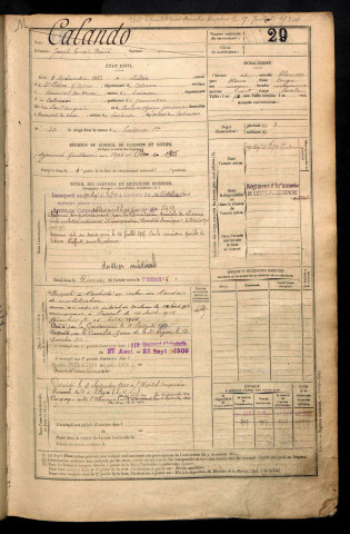 Calando, Joseph Ernest Désiré