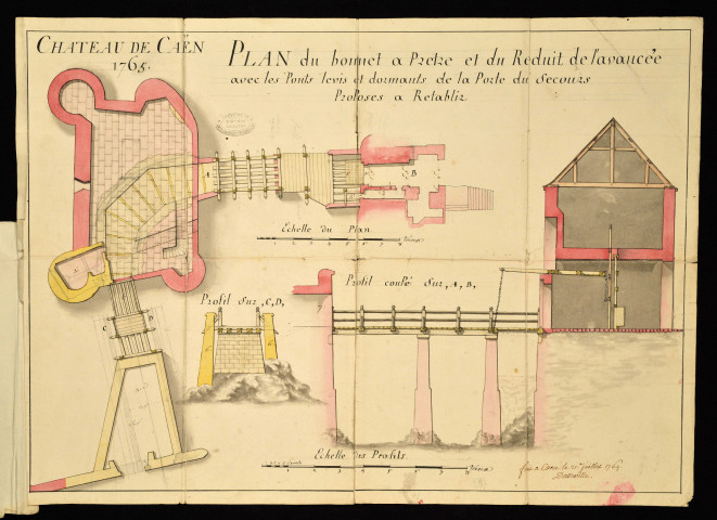Château de Caen : projet de travaux d'aménagement