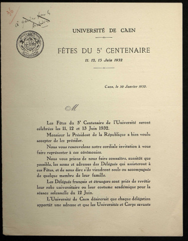 Fonctionnement de l'université