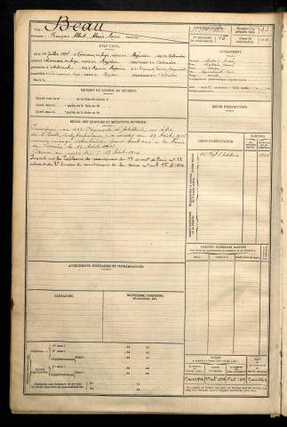 Beau, François Albert Alexis Marie